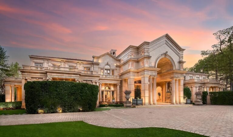 French Château with Saltwater Resort-Style Pool Listed For $45 Million