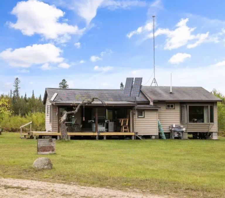 Solar-Powered Cabin Listed For $149,900 On 1/4 of 190 Acres